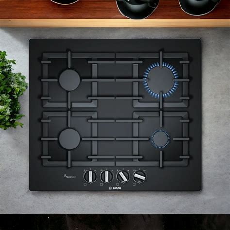 bosch ppp6a2m90- 60cm built-in hard glass kitchen gas hob